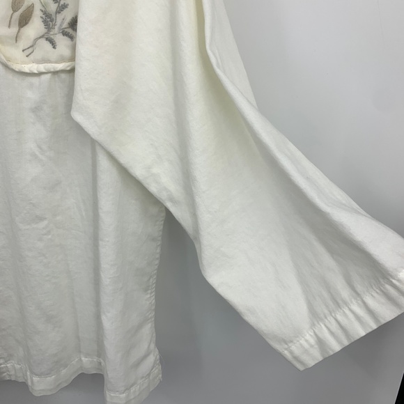 Crabtree & Evelyn womens large blouse jacket romantic cottage core cotton - Picture 6 of 7